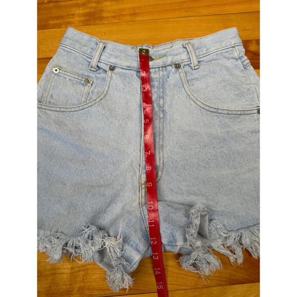 Vintage Jean Shorts, Nada Nuff High Rise Light Wash, W24", 80s 90s, Cutoffs XS - Picture 8 of 10